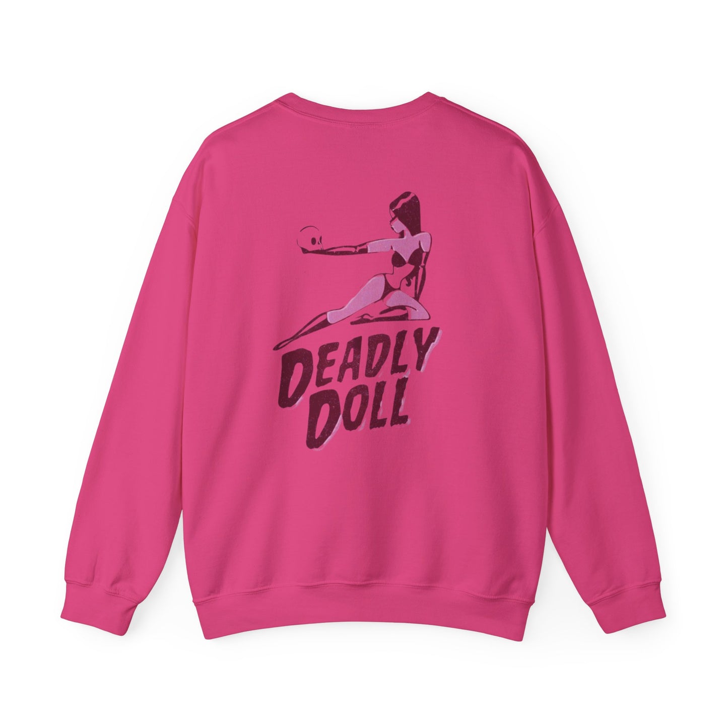 Deadly Doll Unisex Heavy Blend™ Crewneck Sweatshirt - Bold Graphic Art Design