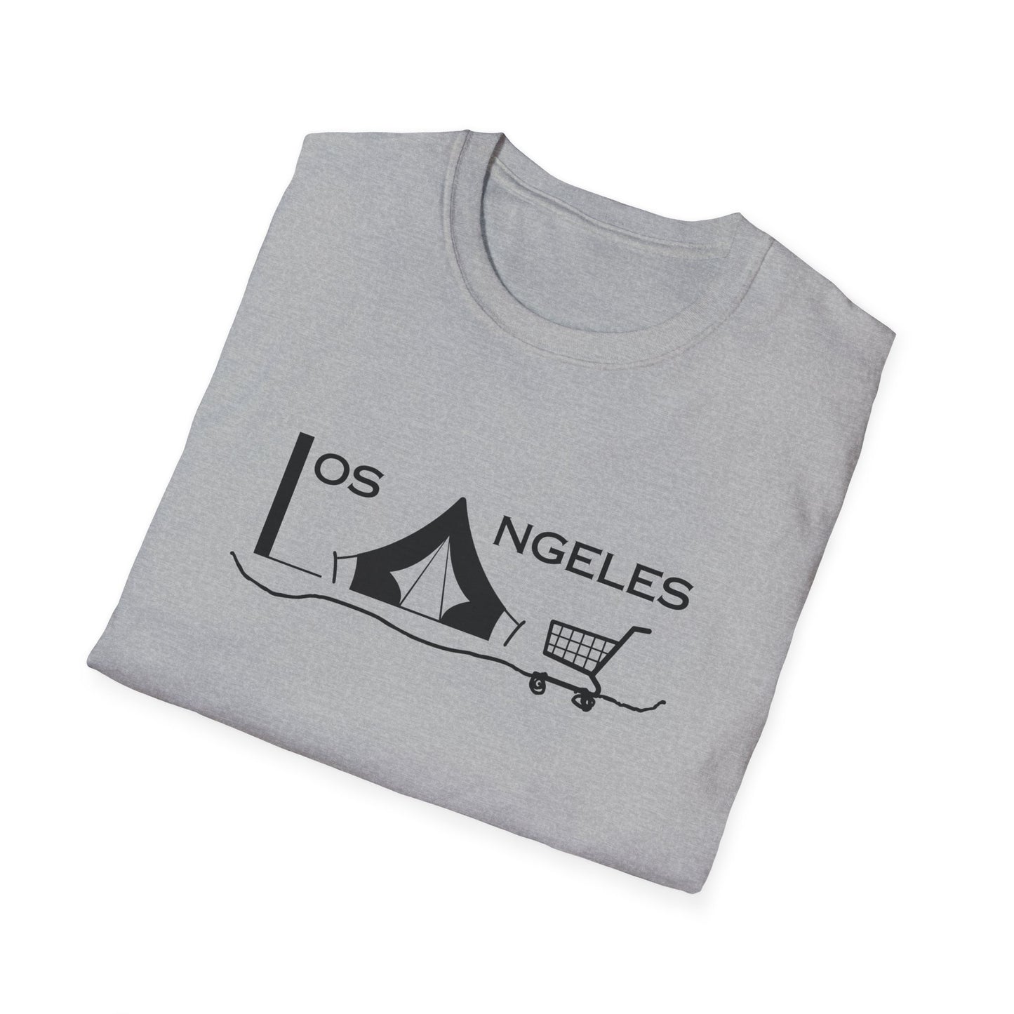 Los Angeles Tent City Graphic Unisex Softstyle T-Shirt