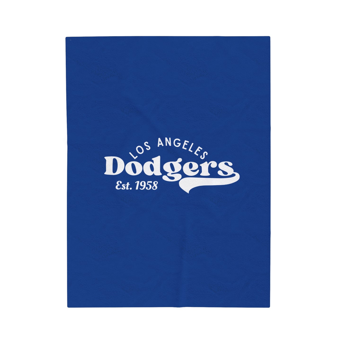 Los Angeles Dodgers Velveteen Plush Blanket - Cozy MLB Fan Throw