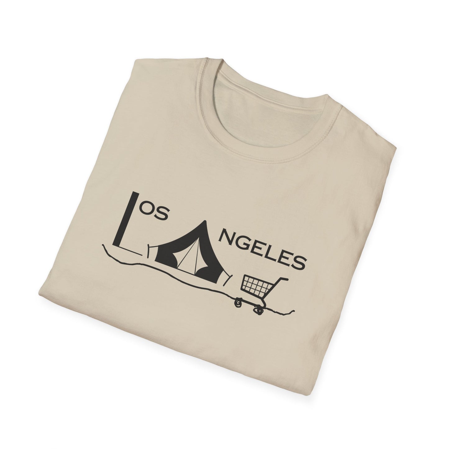 Los Angeles Tent City Graphic Unisex Softstyle T-Shirt