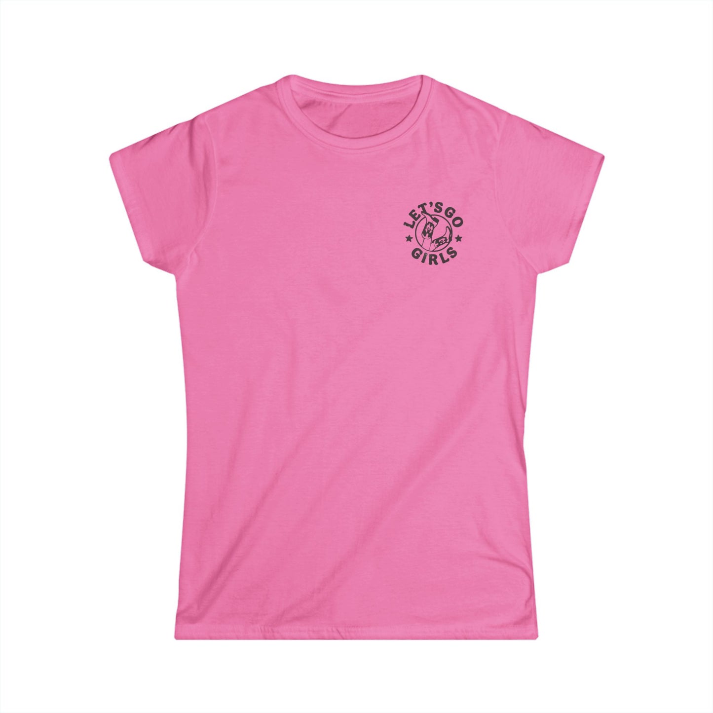 Let's Go Girls Graphic Tee - Women's Softstyle Shirt for Empowerment and Celebrations