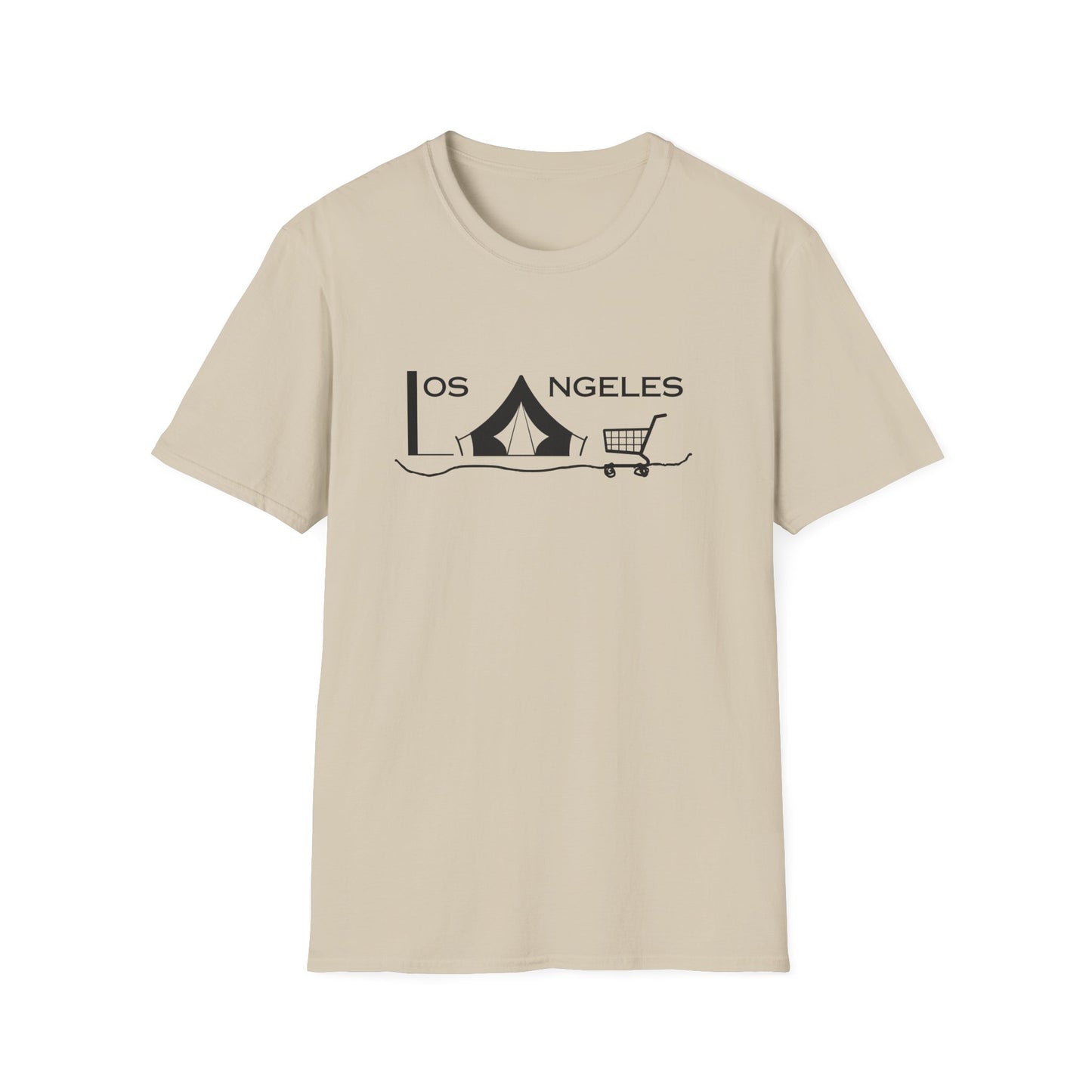 Los Angeles Tent City Graphic Unisex Softstyle T-Shirt