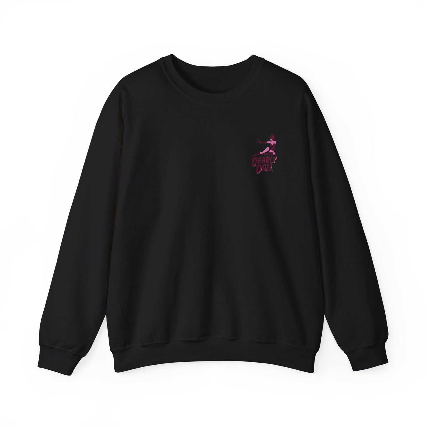 Deadly Doll Unisex Heavy Blend™ Crewneck Sweatshirt - Bold Graphic Art Design