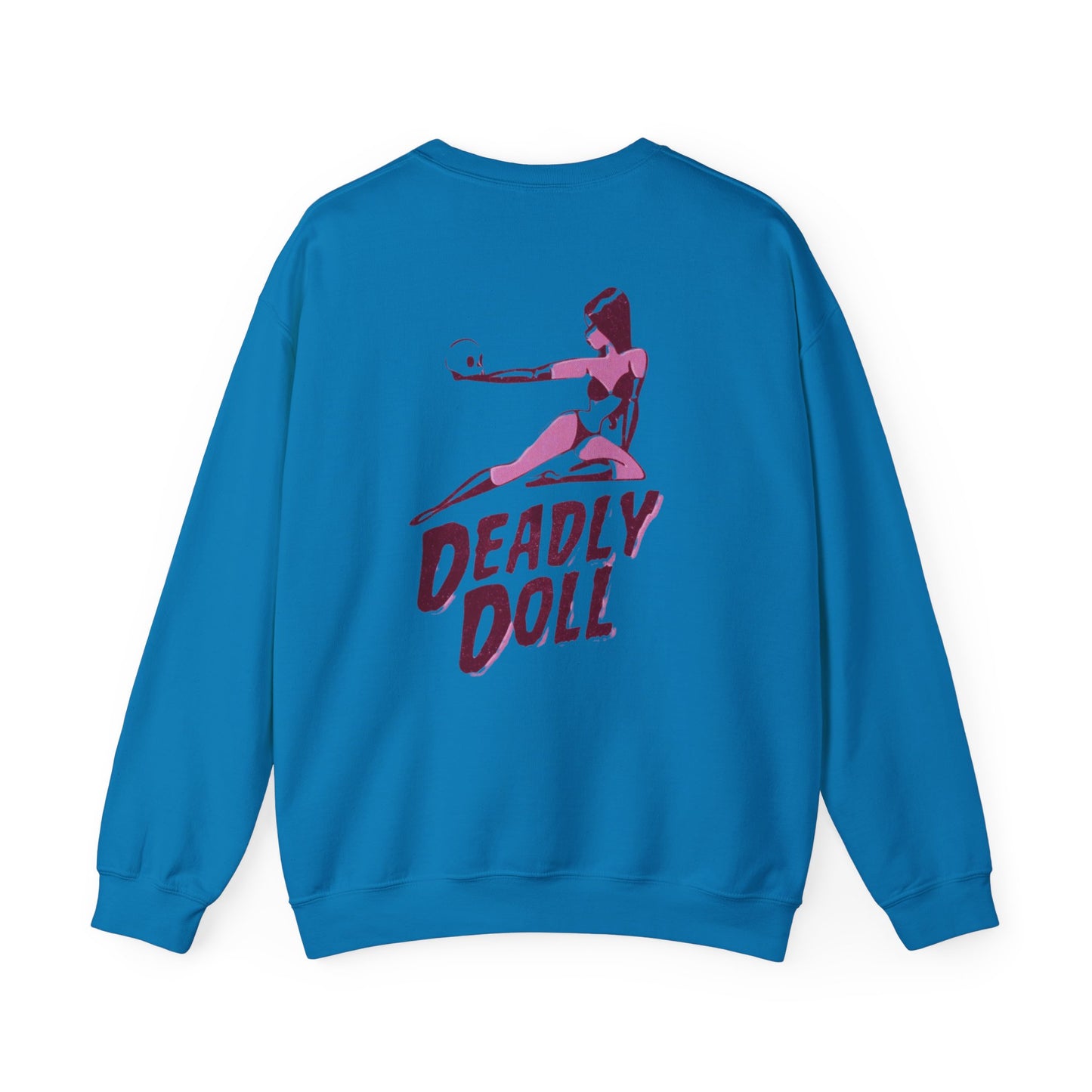 Deadly Doll Unisex Heavy Blend™ Crewneck Sweatshirt - Bold Graphic Art Design