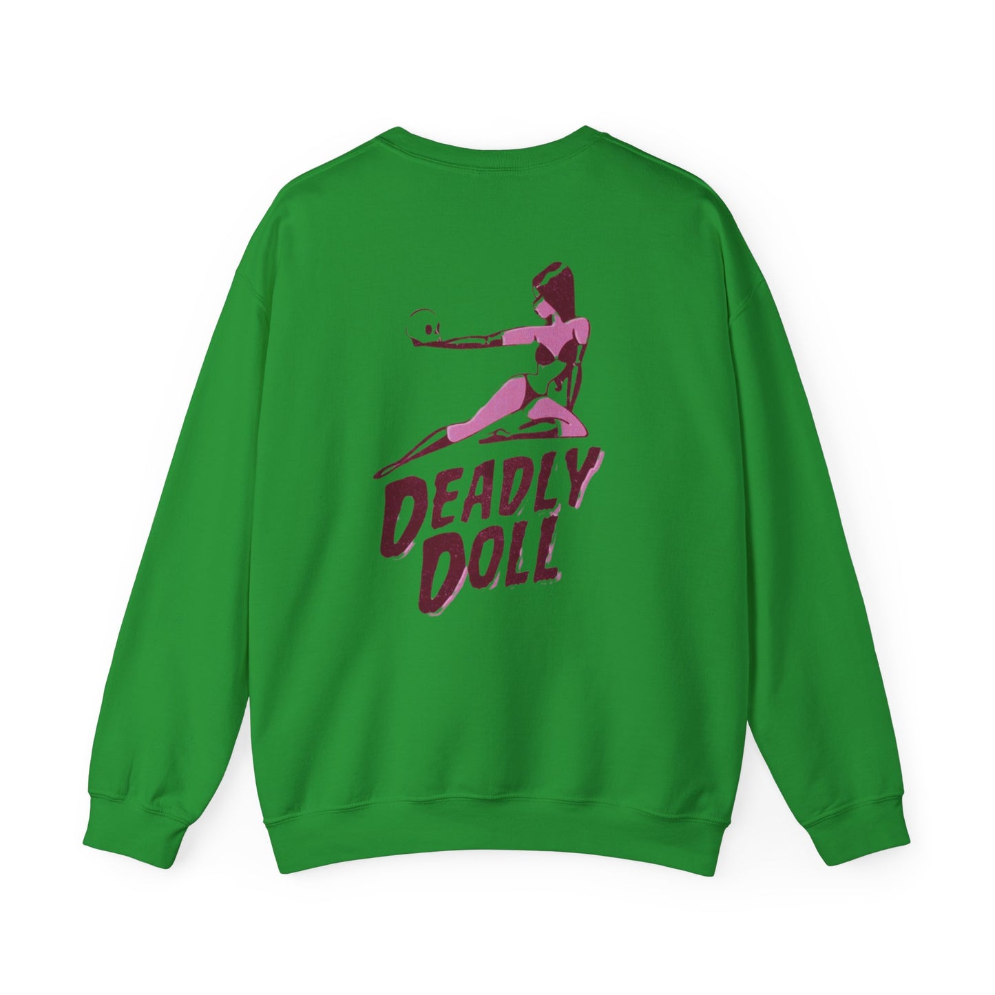 Deadly Doll Unisex Heavy Blend™ Crewneck Sweatshirt - Bold Graphic Art Design