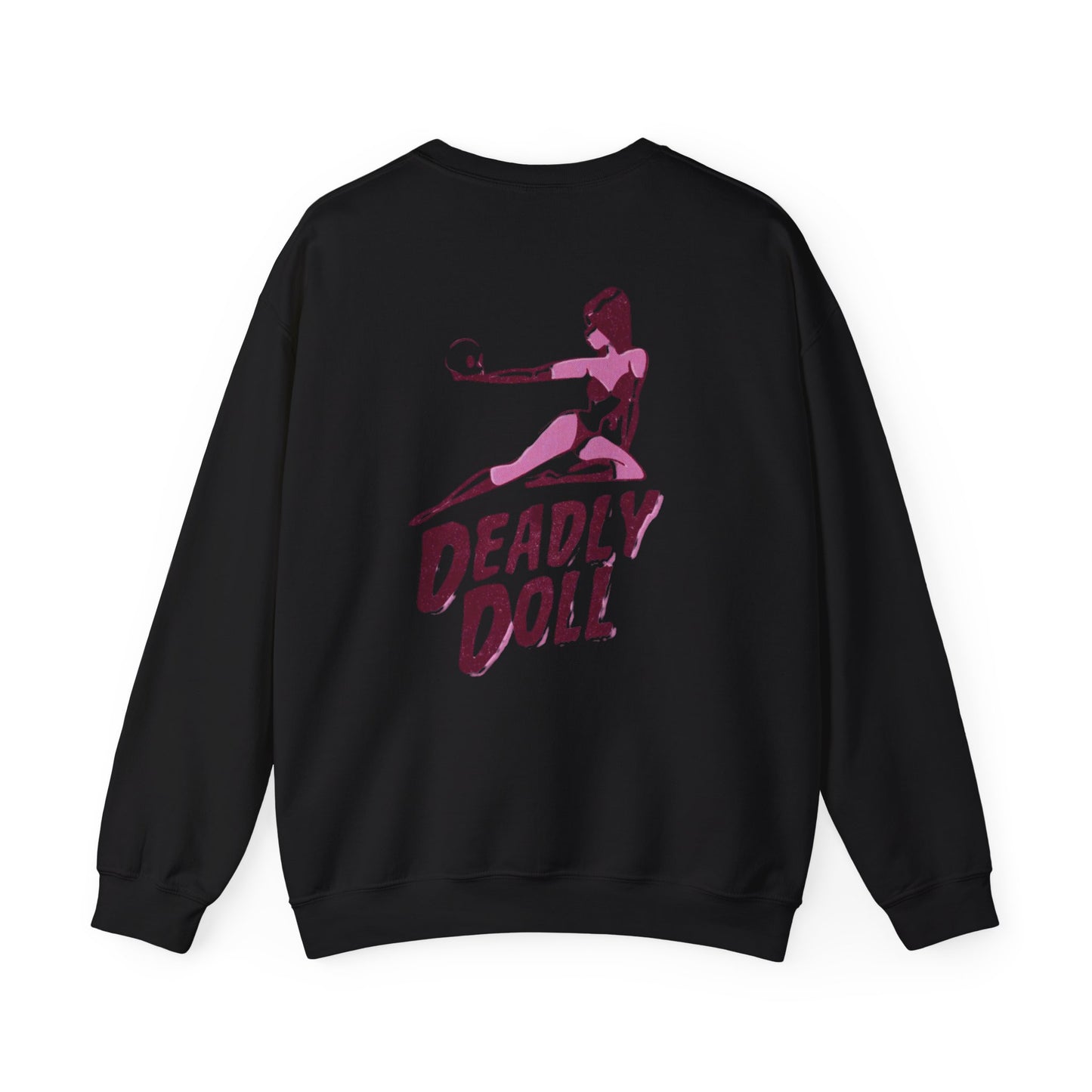 Deadly Doll Unisex Heavy Blend™ Crewneck Sweatshirt - Bold Graphic Art Design