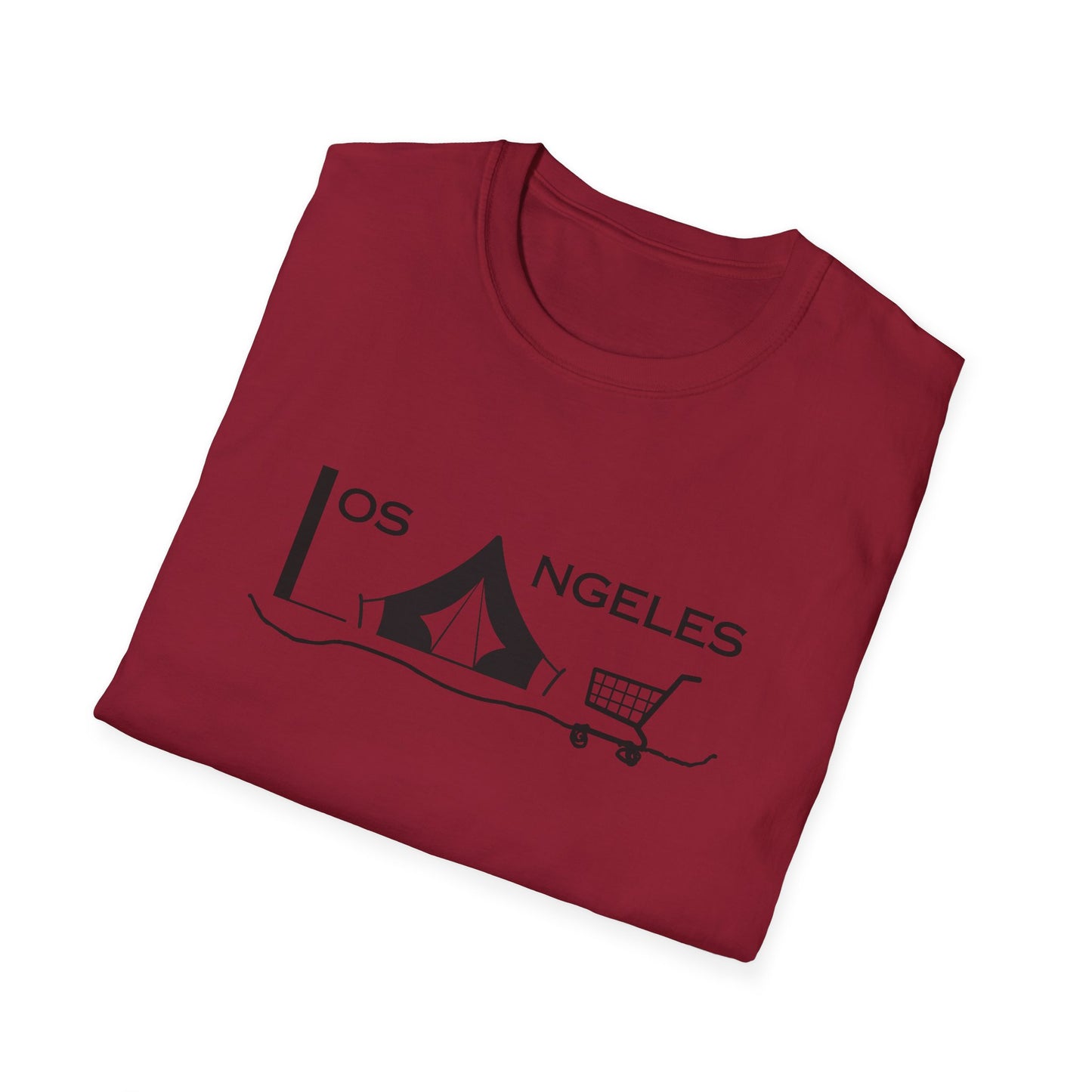 Los Angeles Tent City Graphic Unisex Softstyle T-Shirt