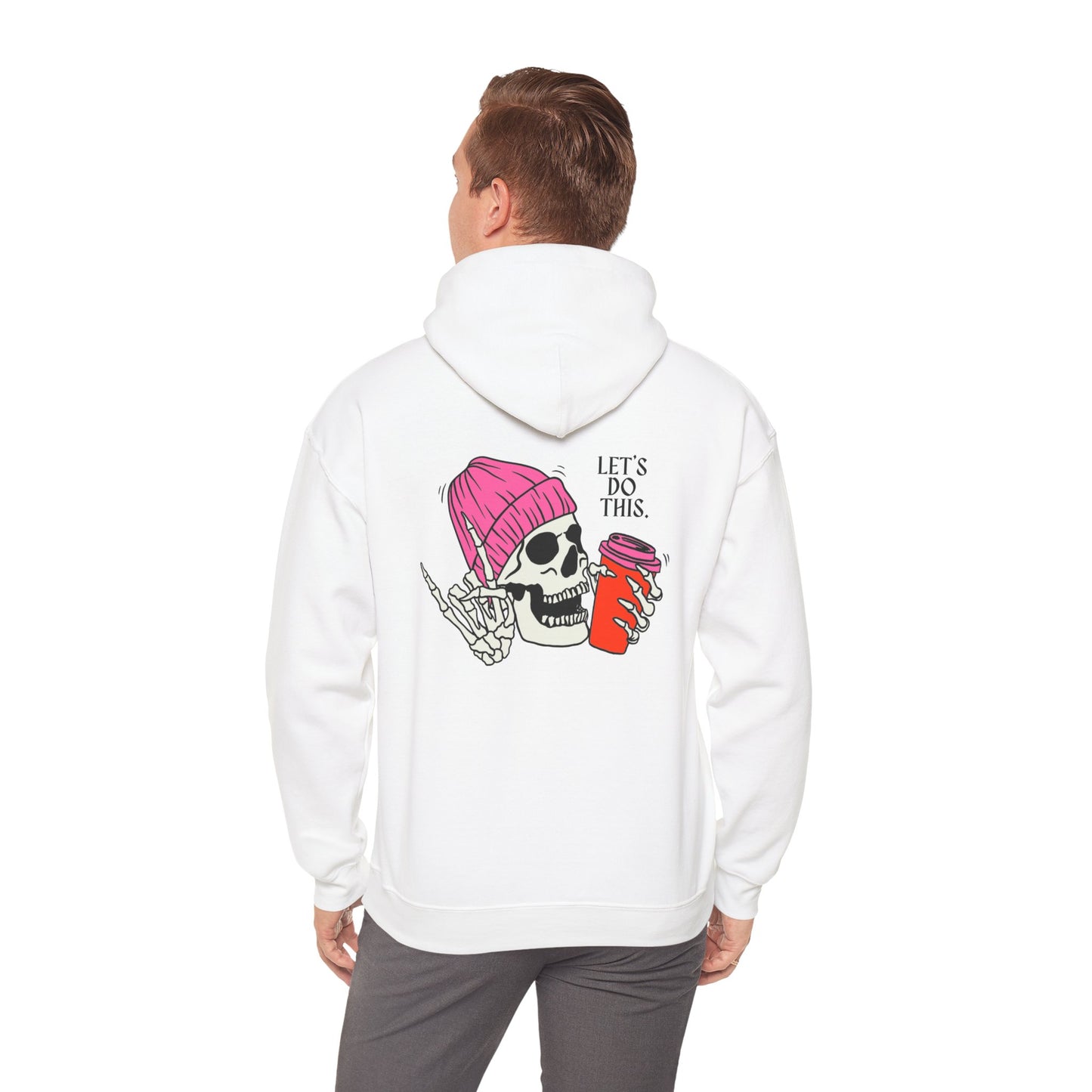 Let's Do This Skull Hoodie - Unisex Heavy Blend™ Sweatshirt, Fun & Casual Wear