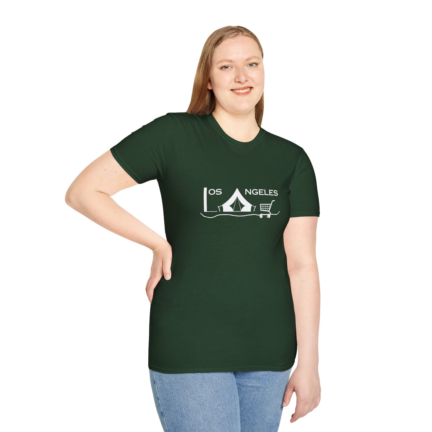 Los Angeles Tent City Unisex Softstyle T-Shirt