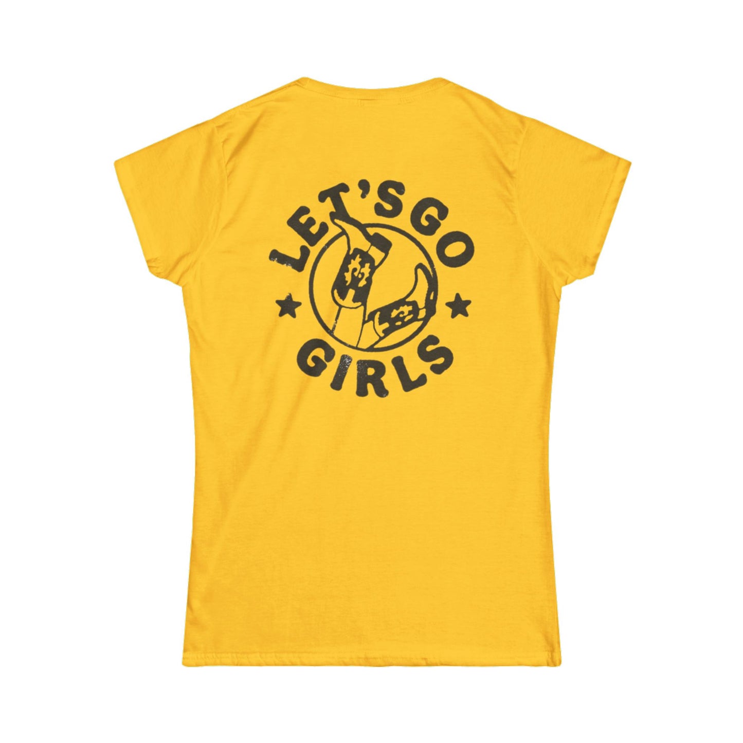 Let's Go Girls Graphic Tee - Women's Softstyle Shirt for Empowerment and Celebrations