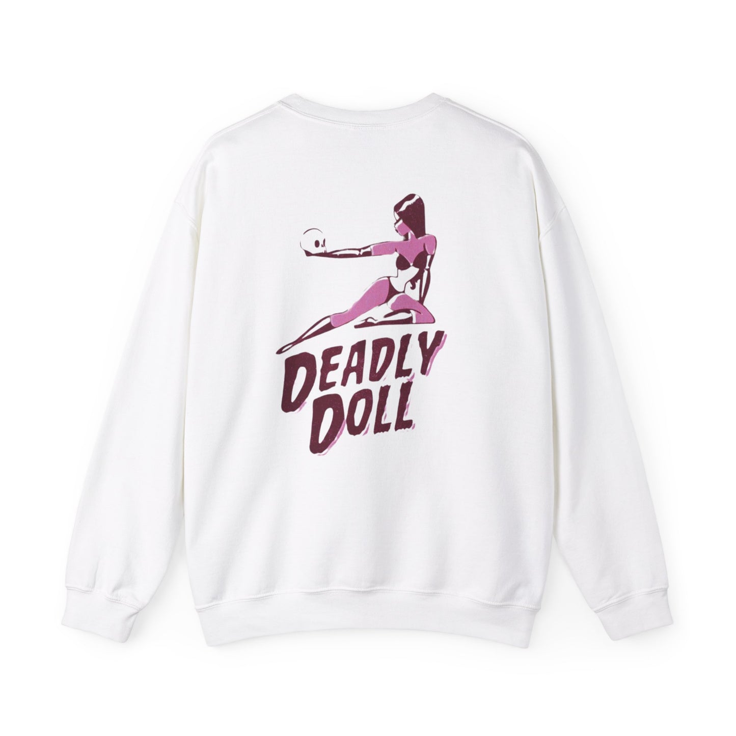 Deadly Doll Unisex Heavy Blend™ Crewneck Sweatshirt - Bold Graphic Art Design