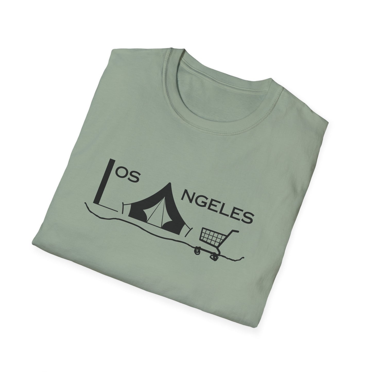 Los Angeles Tent City Graphic Unisex Softstyle T-Shirt