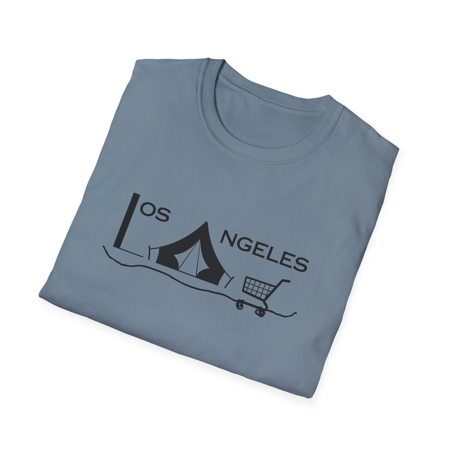 Los Angeles Tent City Graphic Unisex Softstyle T-Shirt