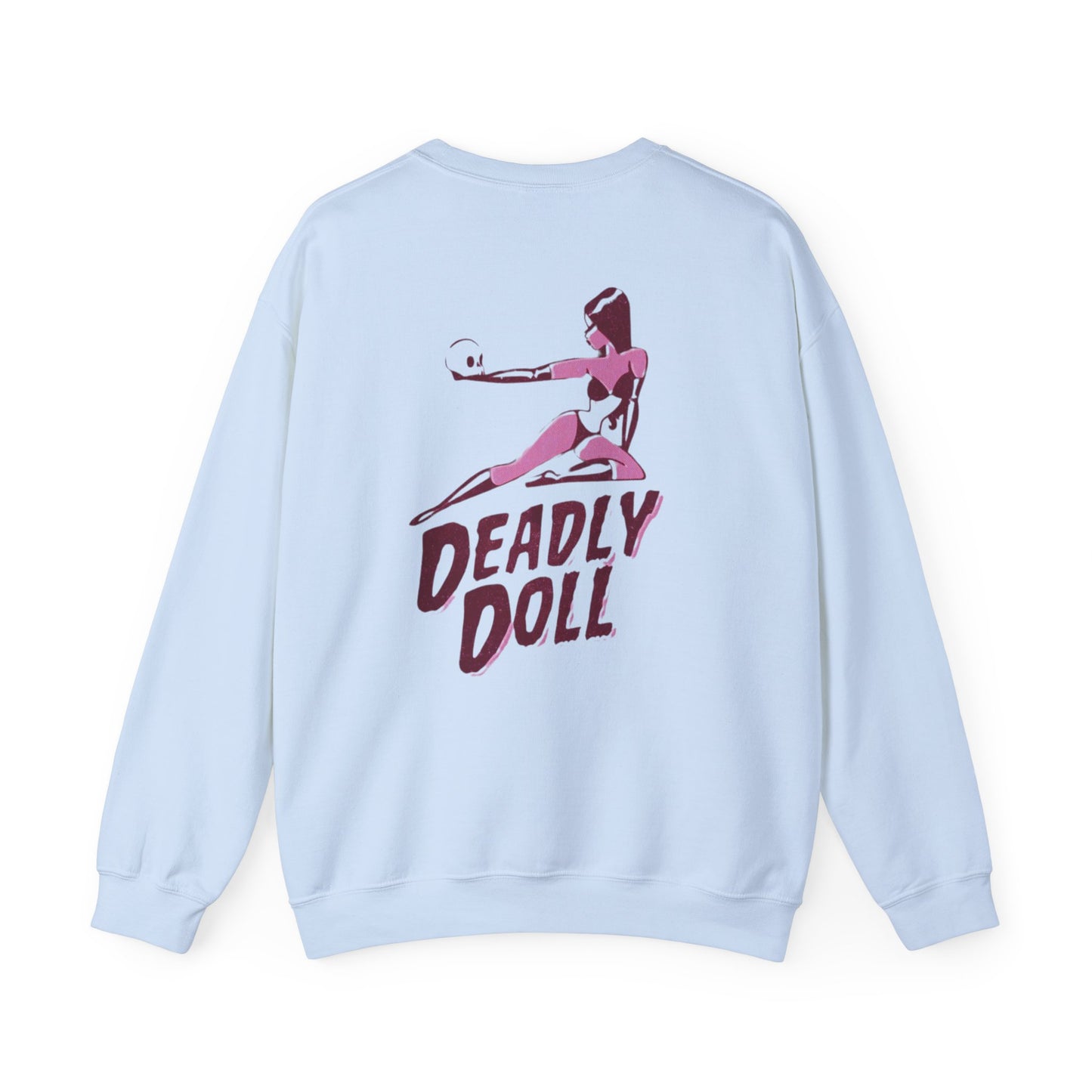 Deadly Doll Unisex Heavy Blend™ Crewneck Sweatshirt - Bold Graphic Art Design