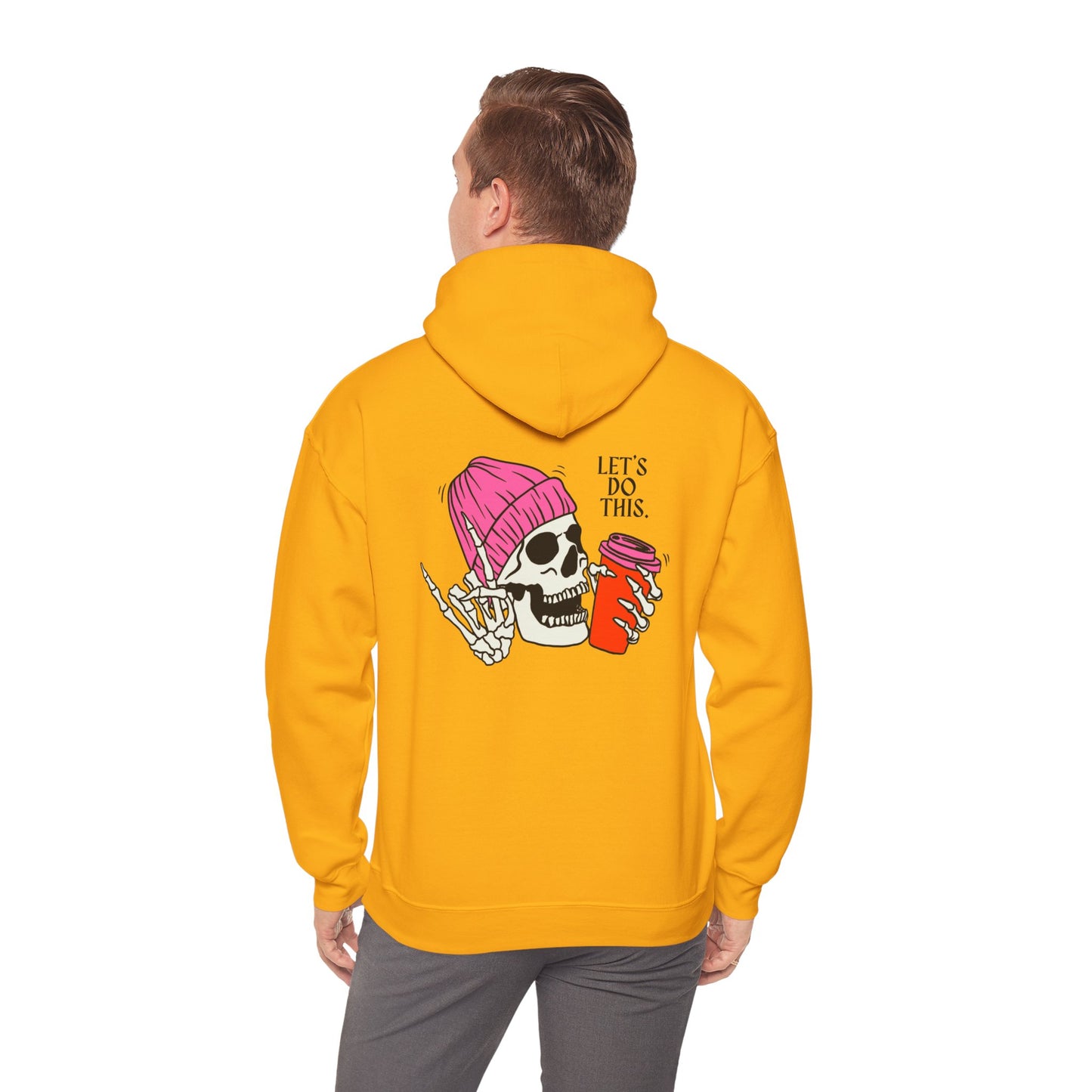 Let's Do This Skull Hoodie - Unisex Heavy Blend™ Sweatshirt, Fun & Casual Wear