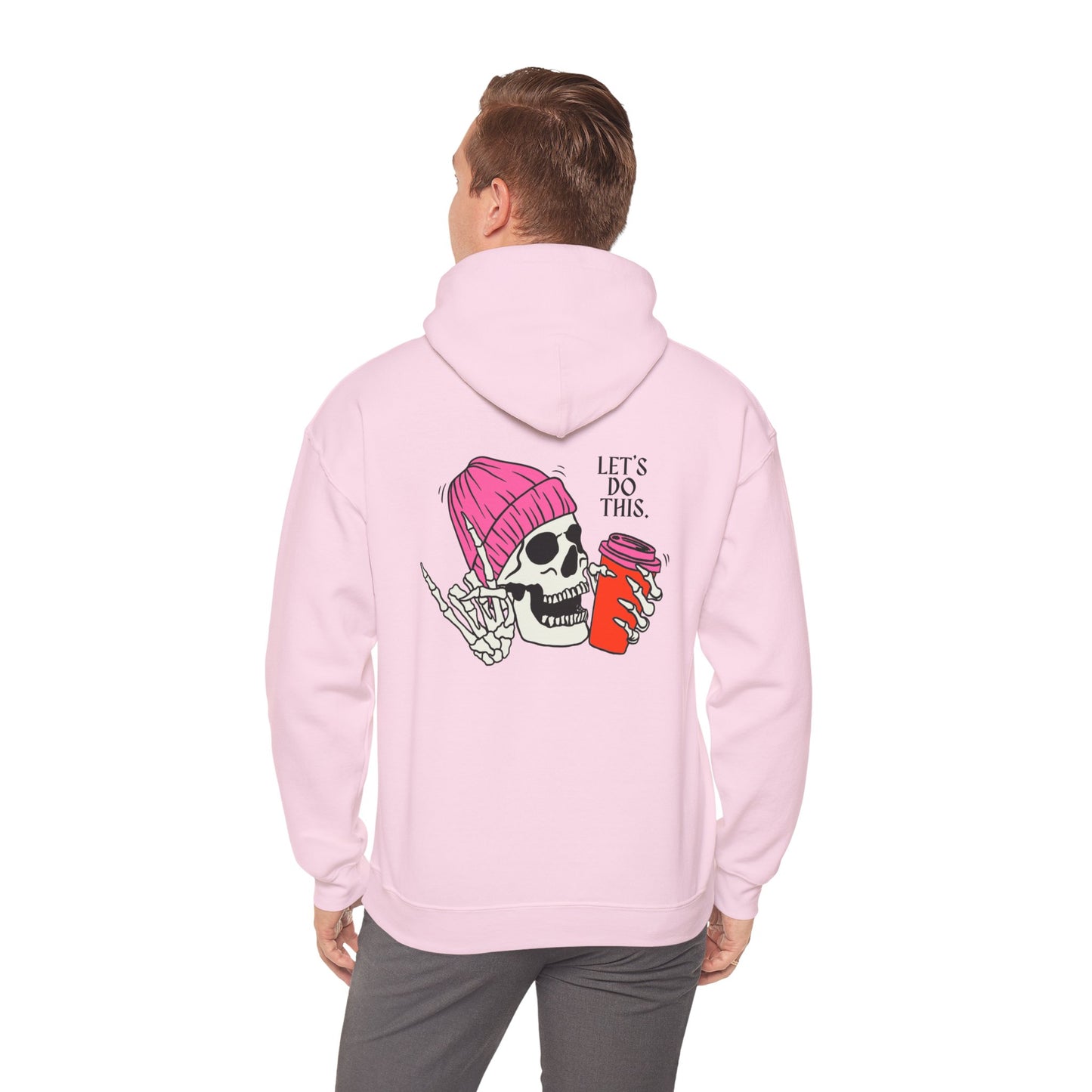 Let's Do This Skull Hoodie - Unisex Heavy Blend™ Sweatshirt, Fun & Casual Wear