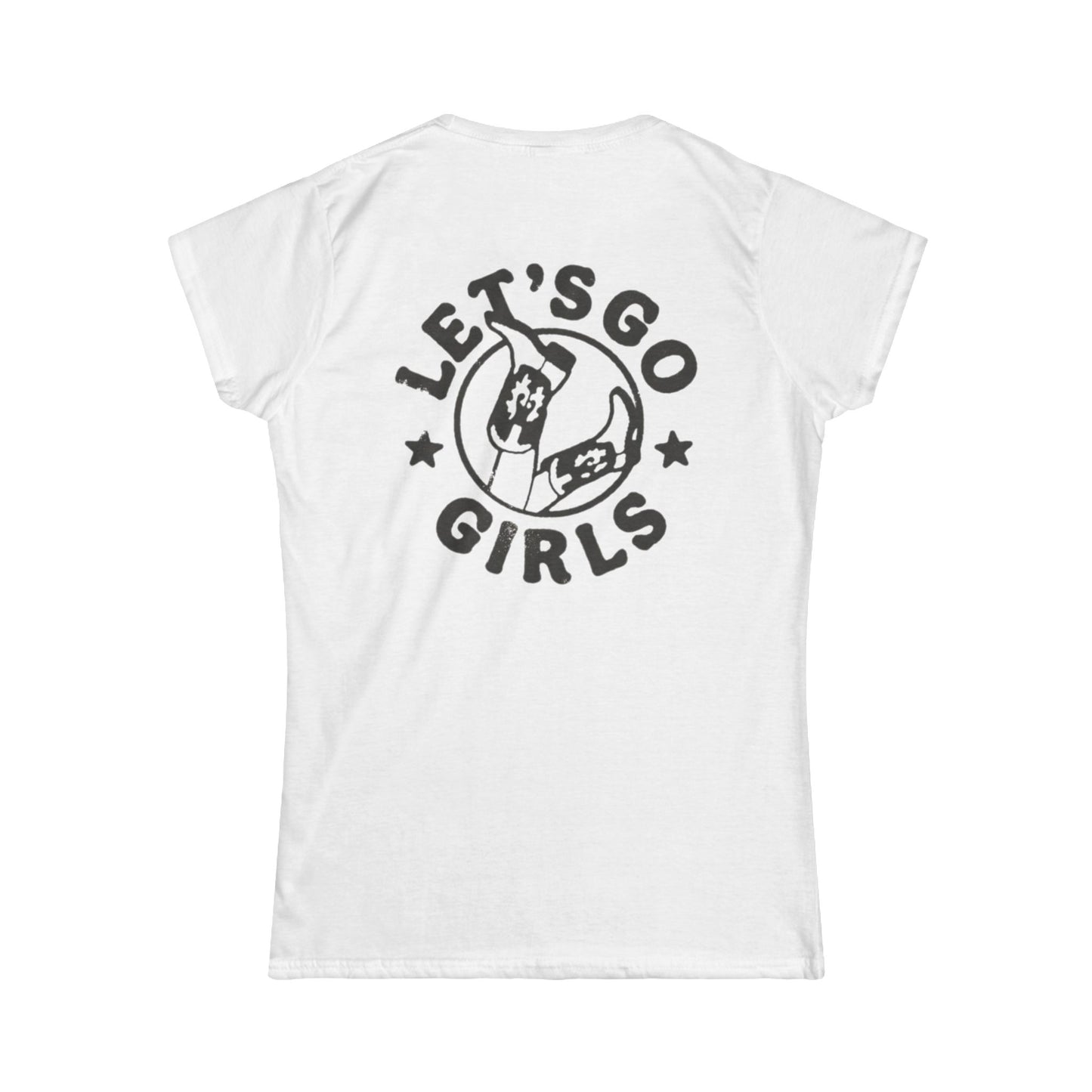 Let's Go Girls Graphic Tee - Women's Softstyle Shirt for Empowerment and Celebrations