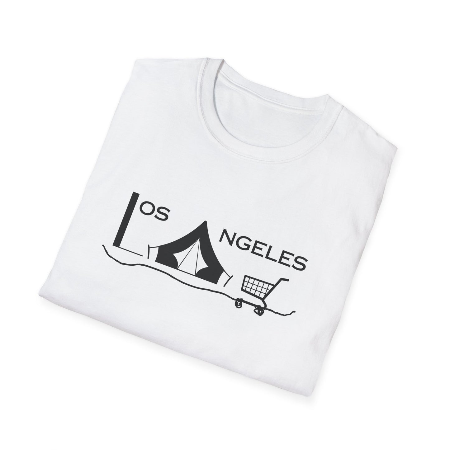 Los Angeles Tent City Graphic Unisex Softstyle T-Shirt