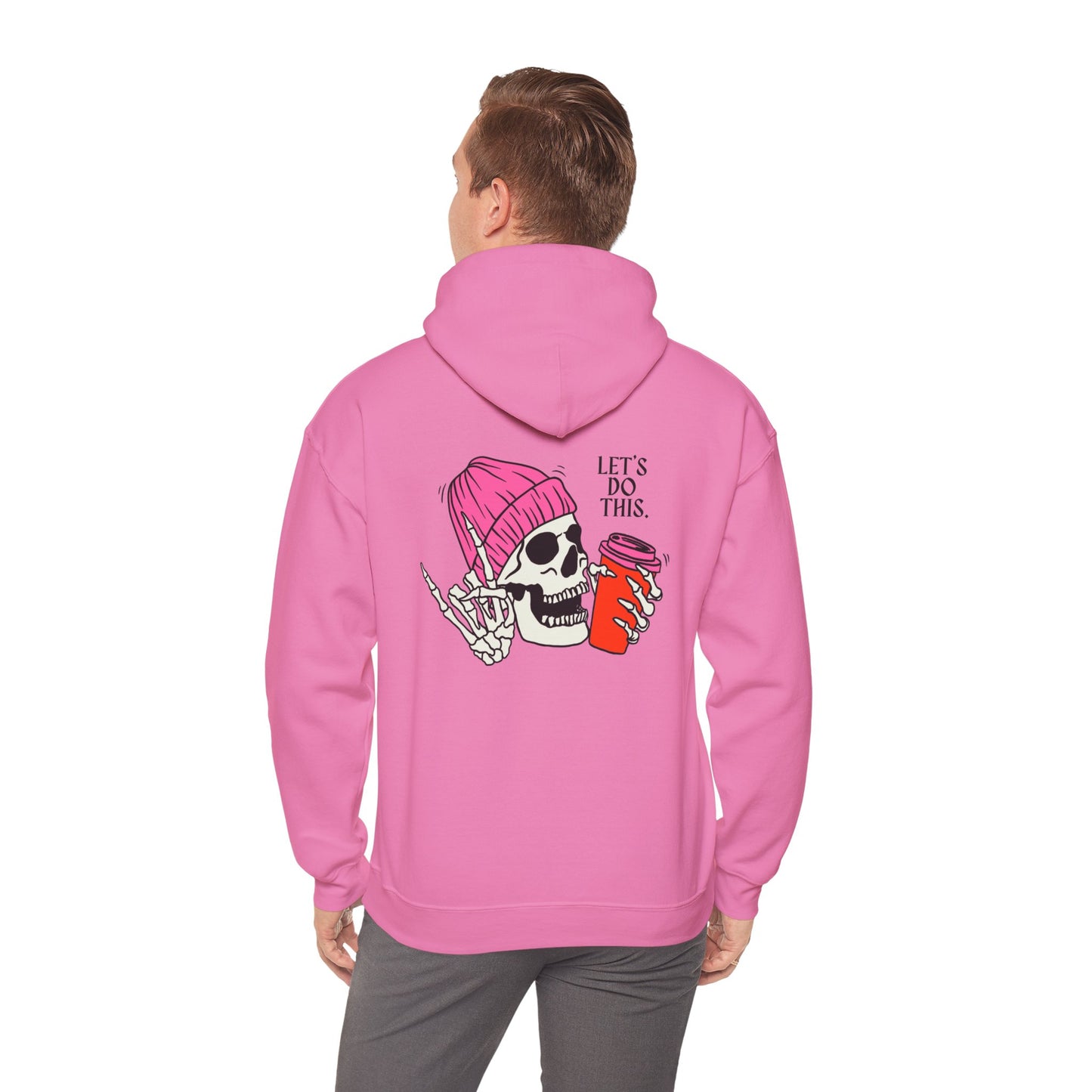 Let's Do This Skull Hoodie - Unisex Heavy Blend™ Sweatshirt, Fun & Casual Wear