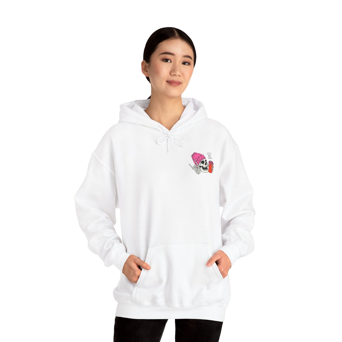 Let's Do This Skull Hoodie - Unisex Heavy Blend™ Sweatshirt, Fun & Casual Wear