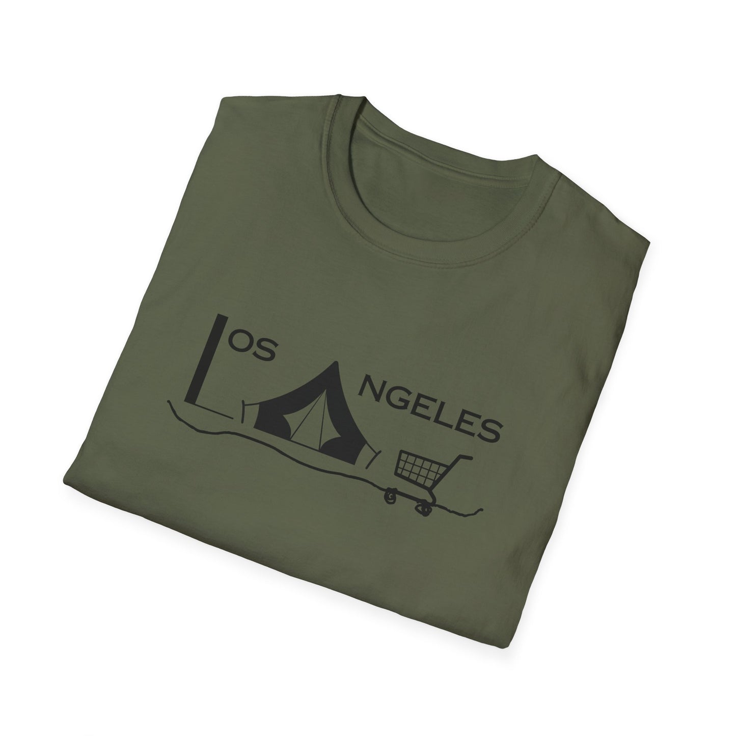 Los Angeles Tent City Graphic Unisex Softstyle T-Shirt