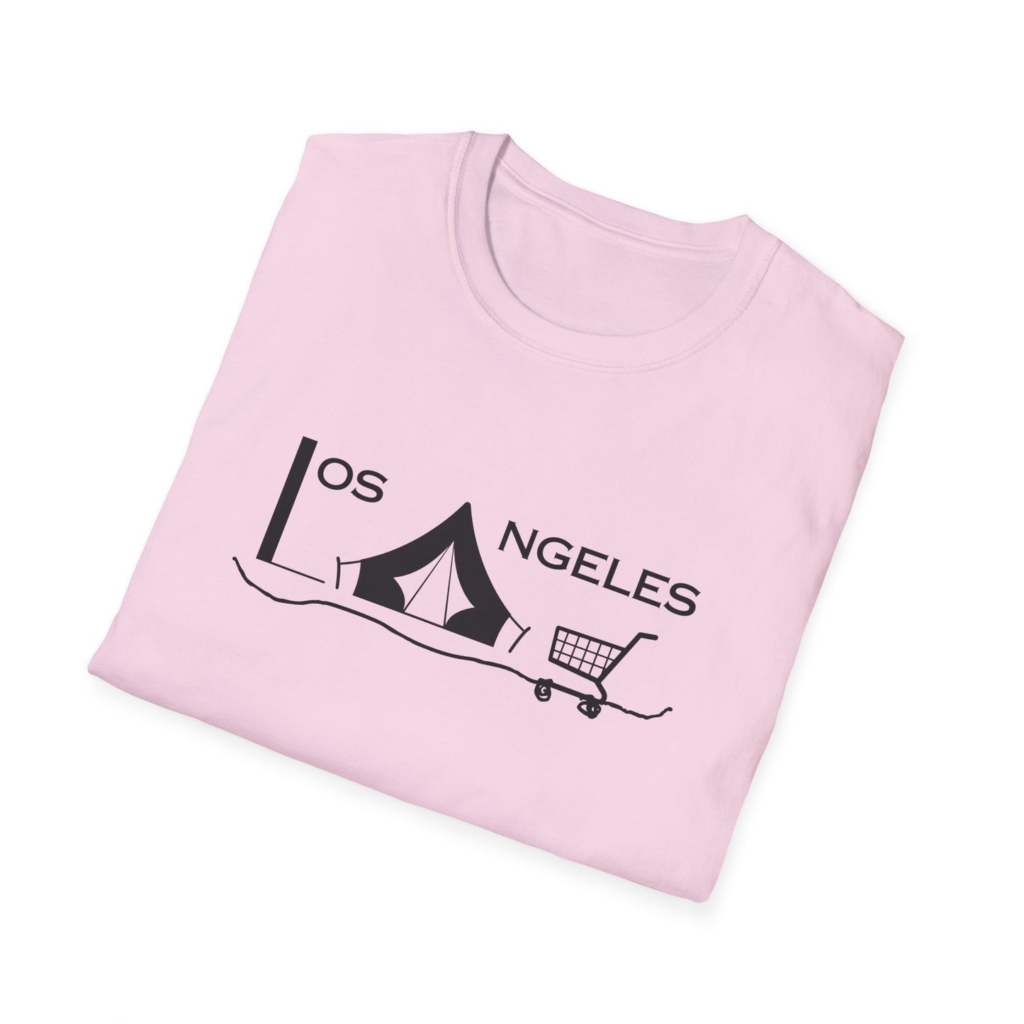 Los Angeles Tent City Graphic Unisex Softstyle T-Shirt